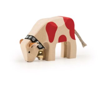 Trauffer wooden calf, hand painted in Switzerland