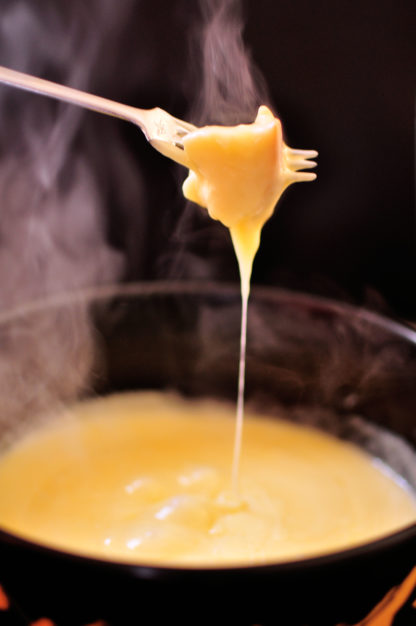 Authentic Swiss Cheese Fondue