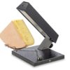Raclette melter for quarter 1/4 wheels