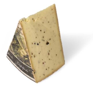 Trueffelperle Swiss semi-hard cheese with black Italian truffles