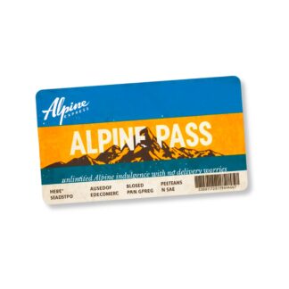 Alpine Pass - Free shipping for a full year