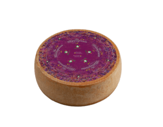 Certified Organic - Entlebucher Bergblütengenuss - A creamy Swiss organic cheese infused with delicate alpine flower notes, offering a mild and elegant flavour perfect for cheeseboards or dessert.